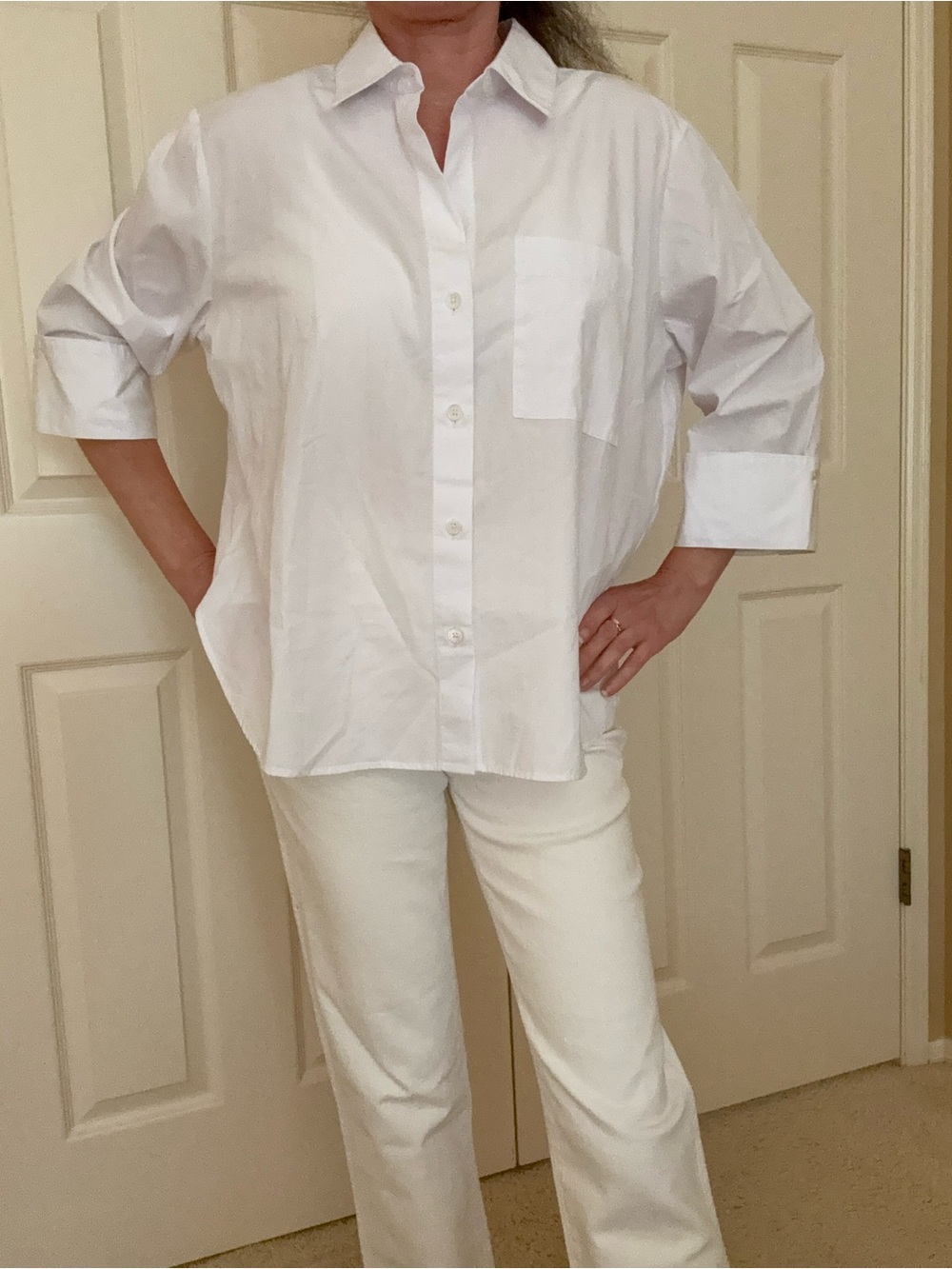 Madewell Classic White Button-Down Shirt - Relaxed Fit